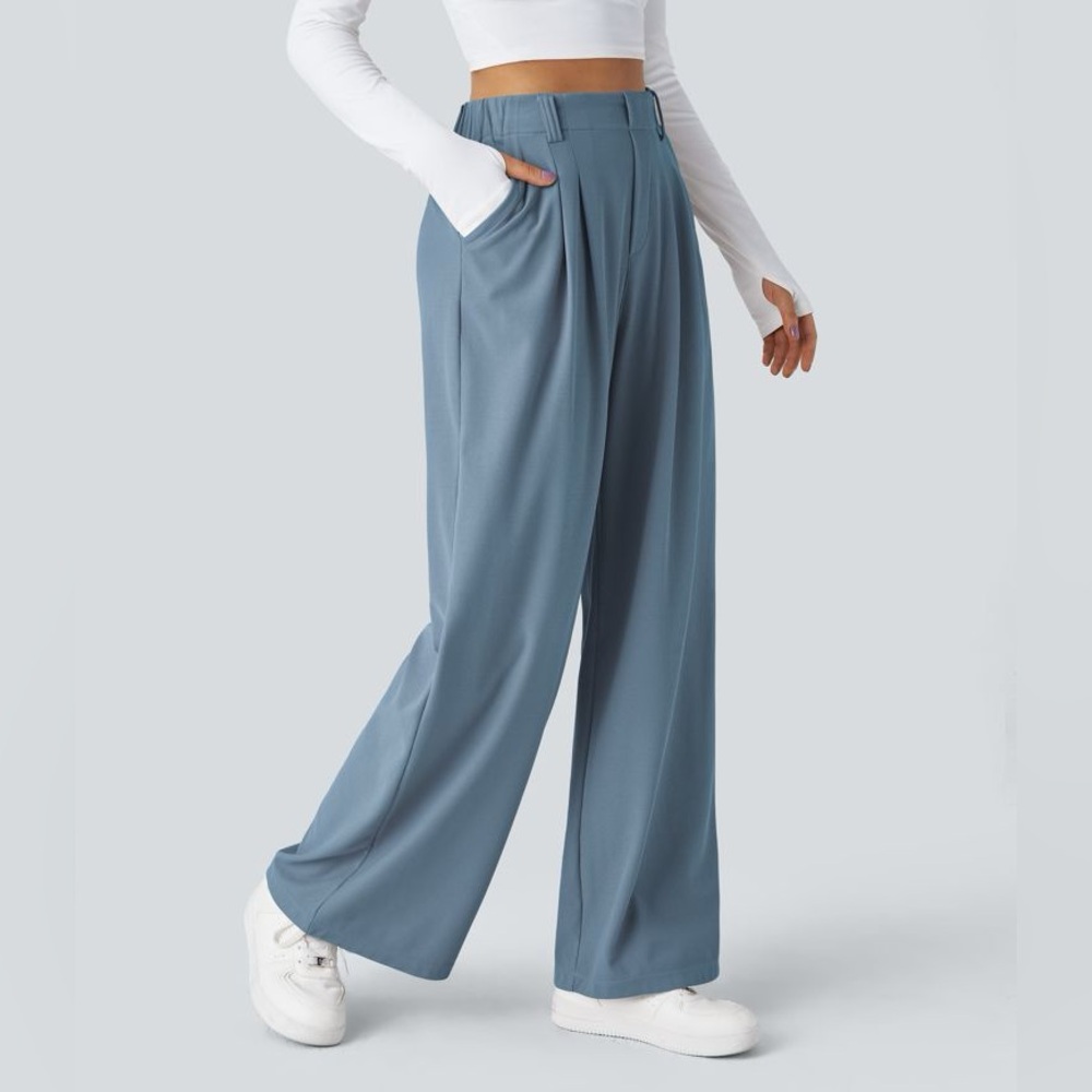 HALARA |NWOT| Flex™ High Waisted Wide Leg Waffle Pants - size XSmall (regular)